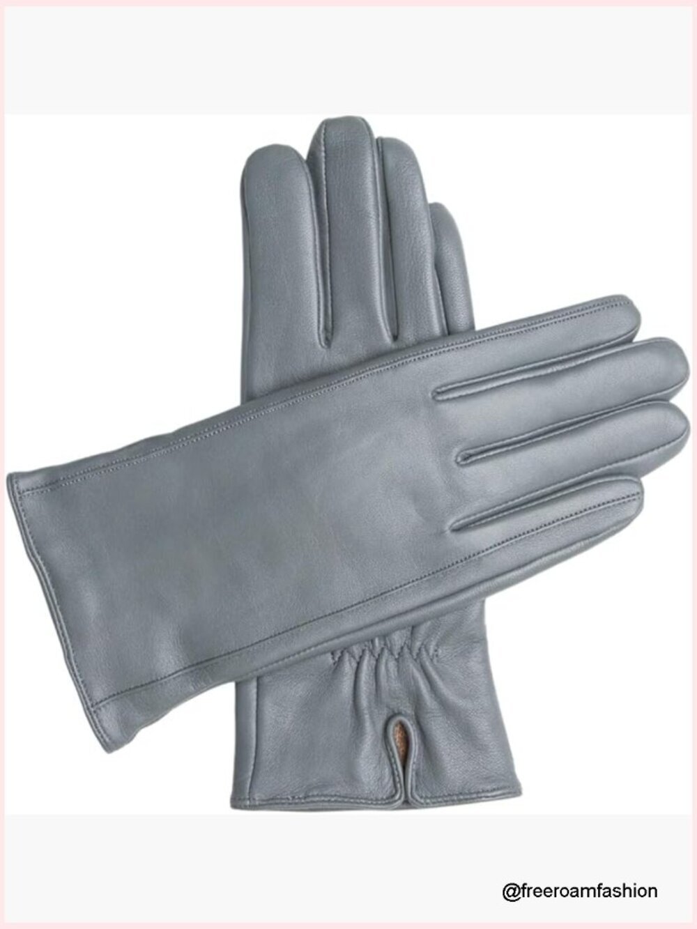 Classic Leather Cashmere Lined Gloves for Women